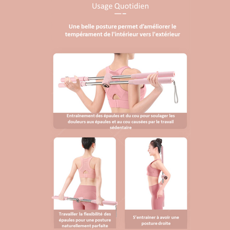 🔥50% DI SCONTO ORA! Bastone Yoga Correttore di Postura – Raddrizza schiena e spalle, elimina la cattiva postura, semplice da usare per adulti e bambini✨