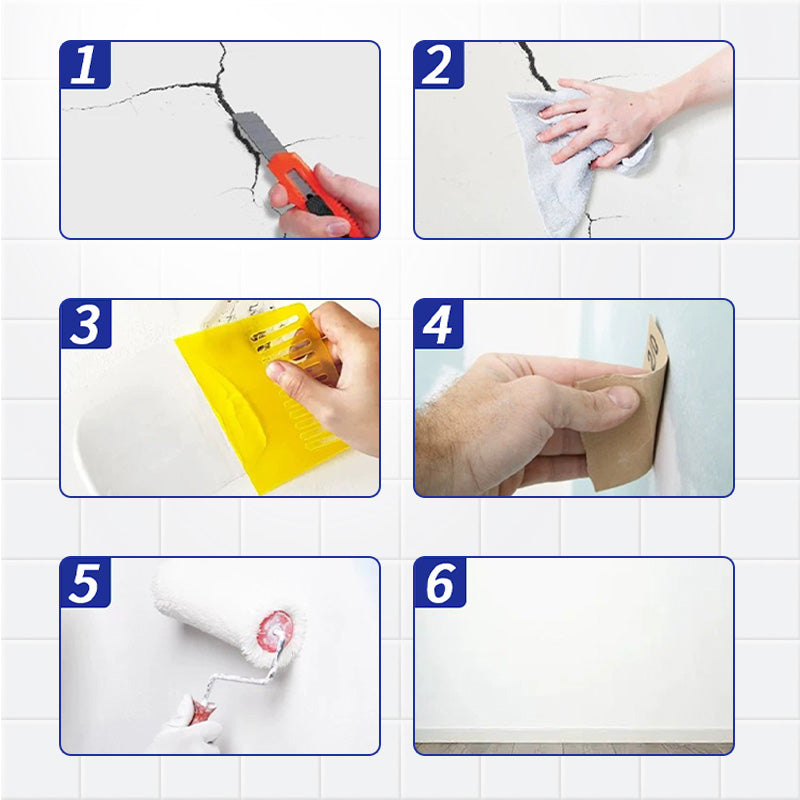⏳Sconto limitato nel tempo del 49%⏰Pasta elastica resistente alle crepe per riparare le pareti