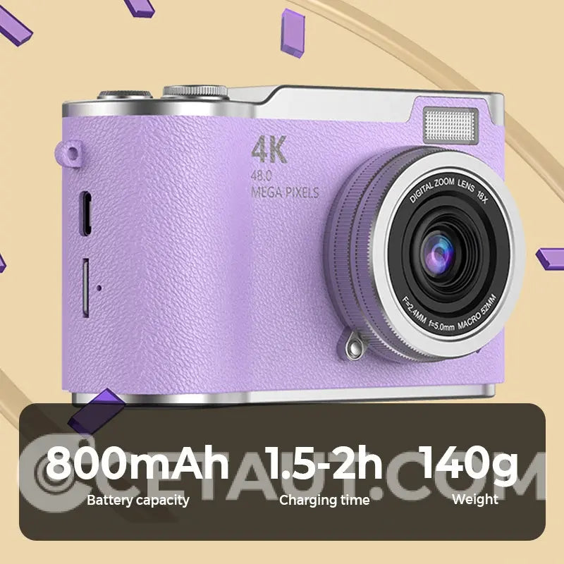 📸 Il tuo momento, trattenuto perfettamente – con 4K e Rothdisplay 🌄 Fotocamera digitale a schermo pieghevole 4K HD ✈️ 32GB-64GB