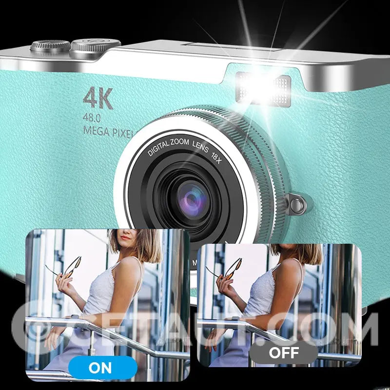 📸 Il tuo momento, trattenuto perfettamente – con 4K e Rothdisplay 🌄 Fotocamera digitale a schermo pieghevole 4K HD ✈️ 32GB-64GB