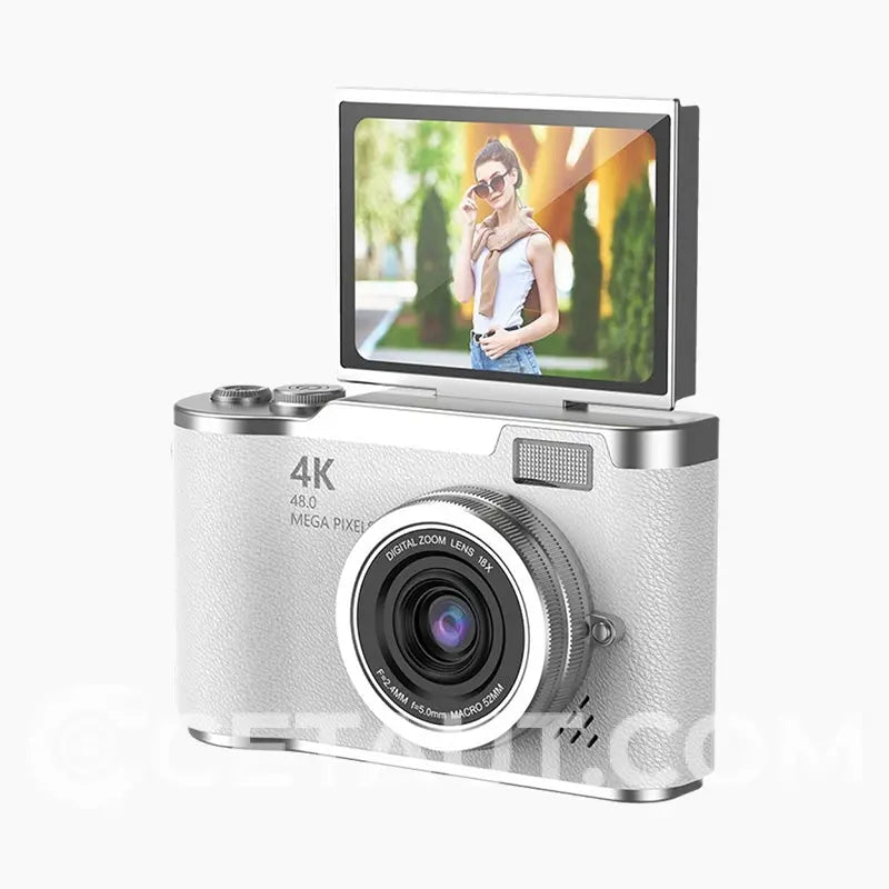 📸 Il tuo momento, trattenuto perfettamente – con 4K e Rothdisplay 🌄 Fotocamera digitale a schermo pieghevole 4K HD ✈️ 32GB-64GB