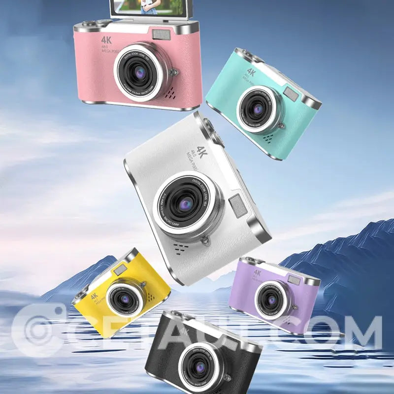 📸 Il tuo momento, trattenuto perfettamente – con 4K e Rothdisplay 🌄 Fotocamera digitale a schermo pieghevole 4K HD ✈️ 32GB-64GB