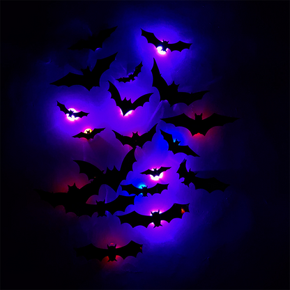 💥💥🦇Pipistrelli illuminati 3D di Halloween