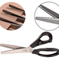 ✂️🧵 Forbici a bordo zig-zag in acciaio inossidabile – Impugnatura ergonomica, anti-sfilacciamento, taglia tessuto, carta e cuoio con una finitura pulita, il coltellino svizzero dei lavori creativi 🌸🎨