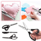 ✂️🧵 Forbici a bordo zig-zag in acciaio inossidabile – Impugnatura ergonomica, anti-sfilacciamento, taglia tessuto, carta e cuoio con una finitura pulita, il coltellino svizzero dei lavori creativi 🌸🎨