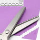 ✂️🧵 Forbici a bordo zig-zag in acciaio inossidabile – Impugnatura ergonomica, anti-sfilacciamento, taglia tessuto, carta e cuoio con una finitura pulita, il coltellino svizzero dei lavori creativi 🌸🎨
