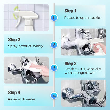 Spray anticalcare multifunzione per il bagno