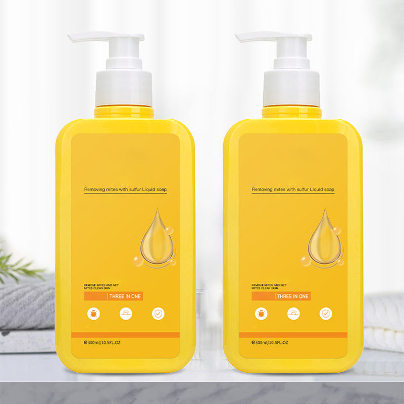 3-in-1 Sulfur Mite-Removal Liquid Soap