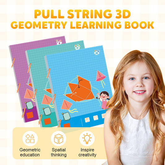 Libro di apprendimento della geometria 3D con la corda da tirare