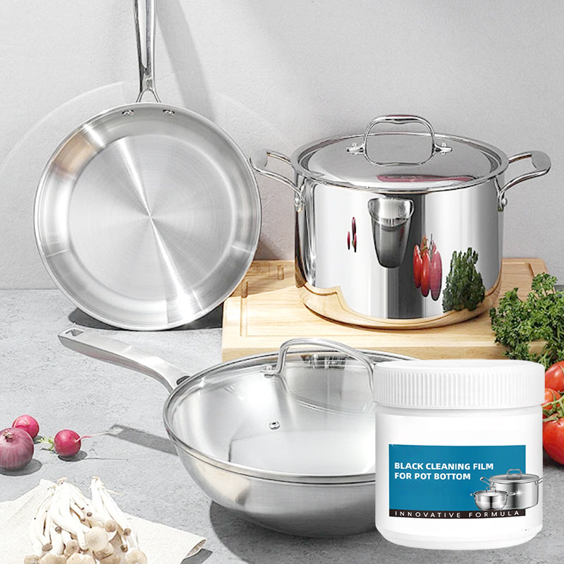 Pasta potente per rimuovere residui bruciati dalle pentole