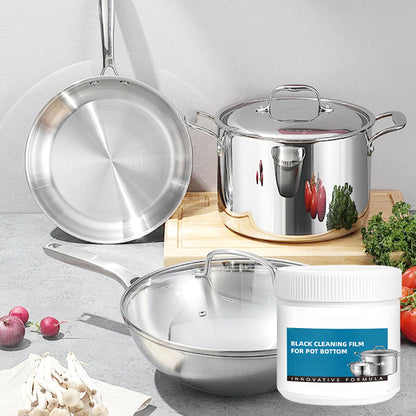 Pasta potente per rimuovere residui bruciati dalle pentole