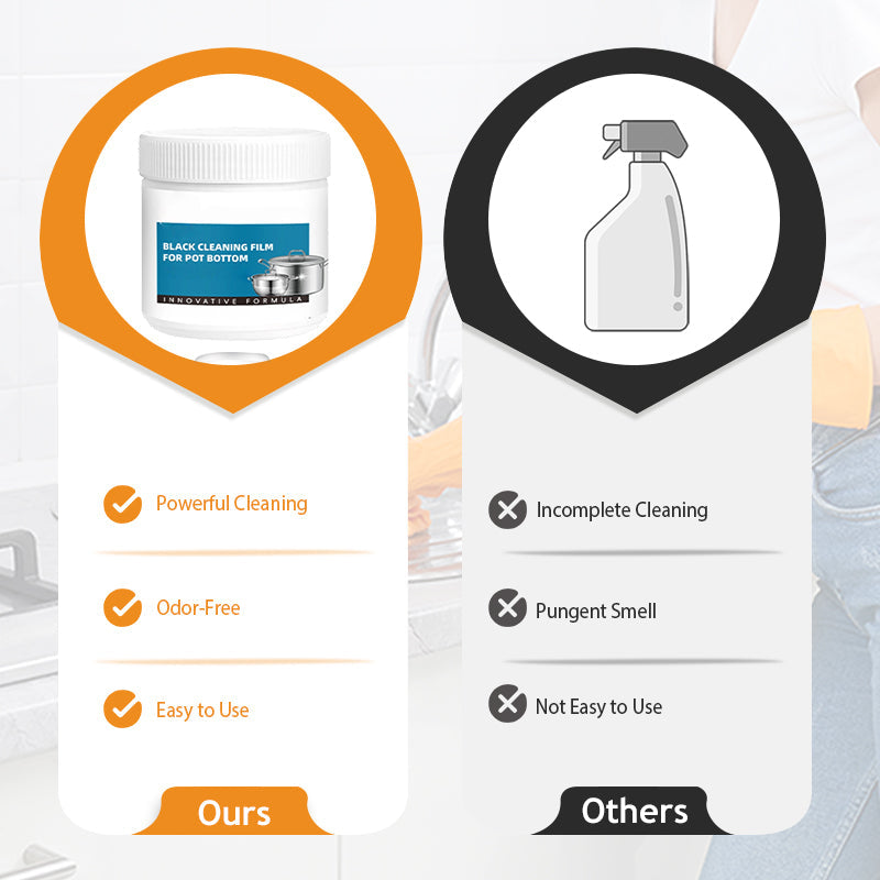 Pasta potente per rimuovere residui bruciati dalle pentole