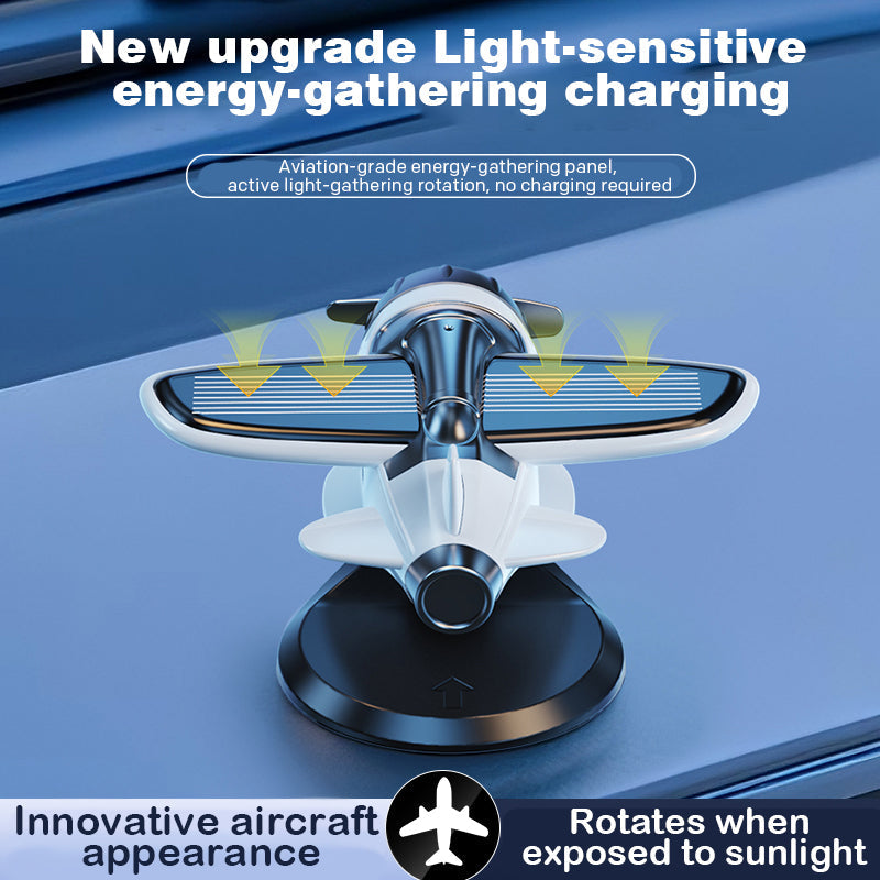 Decorazioni per auto a forma di aereo alimentate a energia solare
