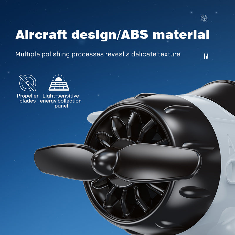 Decorazioni per auto a forma di aereo alimentate a energia solare
