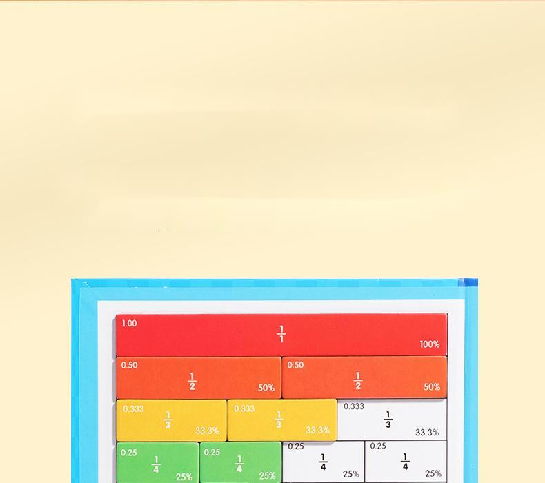 🔥🏅 Ultimo giorno -50%! Libro Magnetico Montessori Puzzle delle Frazioni – 106 pezzi educativi + penna, per imparare giocando a casa!