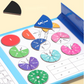 🔥🏅 Ultimo giorno -50%! Libro Magnetico Montessori Puzzle delle Frazioni – 106 pezzi educativi + penna, per imparare giocando a casa!