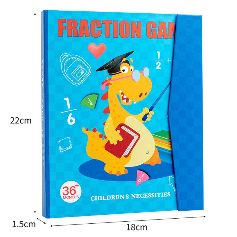 🔥🏅 Ultimo giorno -50%! Libro Magnetico Montessori Puzzle delle Frazioni – 106 pezzi educativi + penna, per imparare giocando a casa!