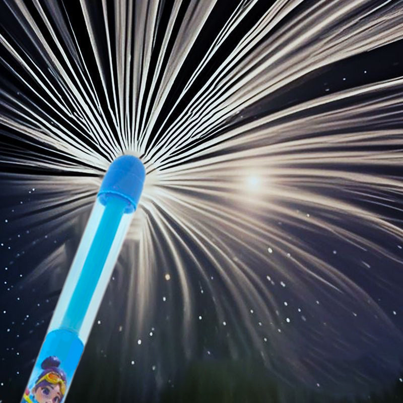 Pistola ad acqua con effetto fuochi d'artificio a estrazione