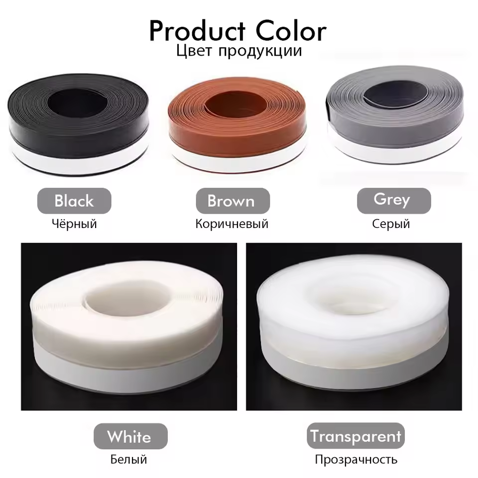 🚪✨ Paraspifferi in silicone per porte e finestre – Dì Addio a spifferi, rumore, polvere e insetti! 🚫 Autoadesivo, senza residui, facile da tagliare e installare 🏠