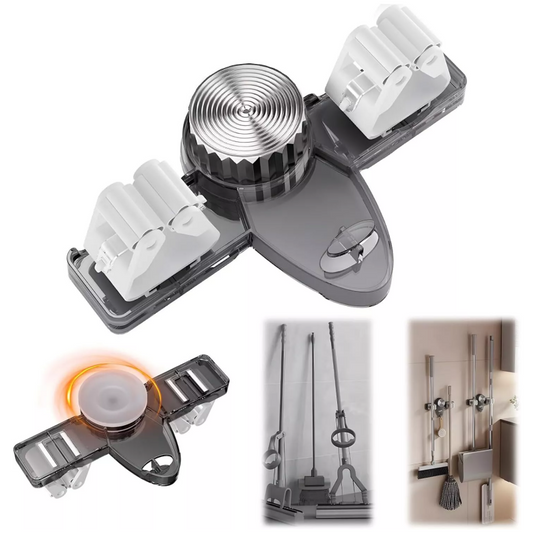💦Wall-Mounted Self-Adhesive Mop ＆ Broom Gripper Racks💦