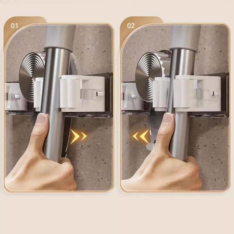 💦Wall-Mounted Self-Adhesive Mop ＆ Broom Gripper Racks💦