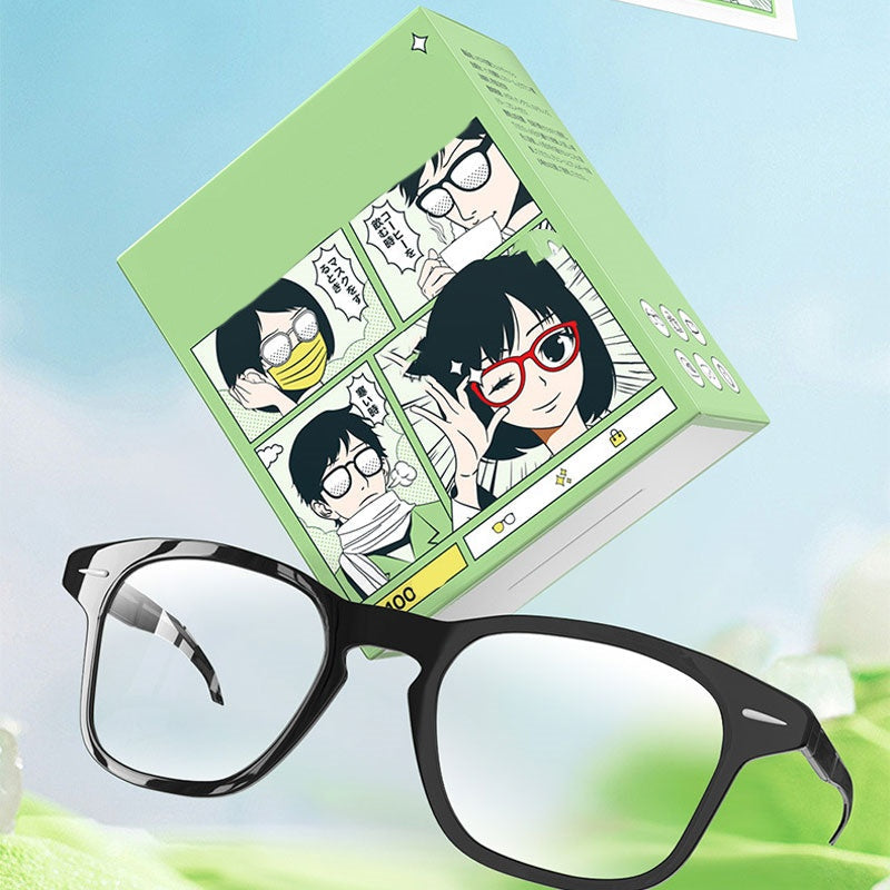 Salviette umidificate monouso per la pulizia degli occhiali antiappannamento