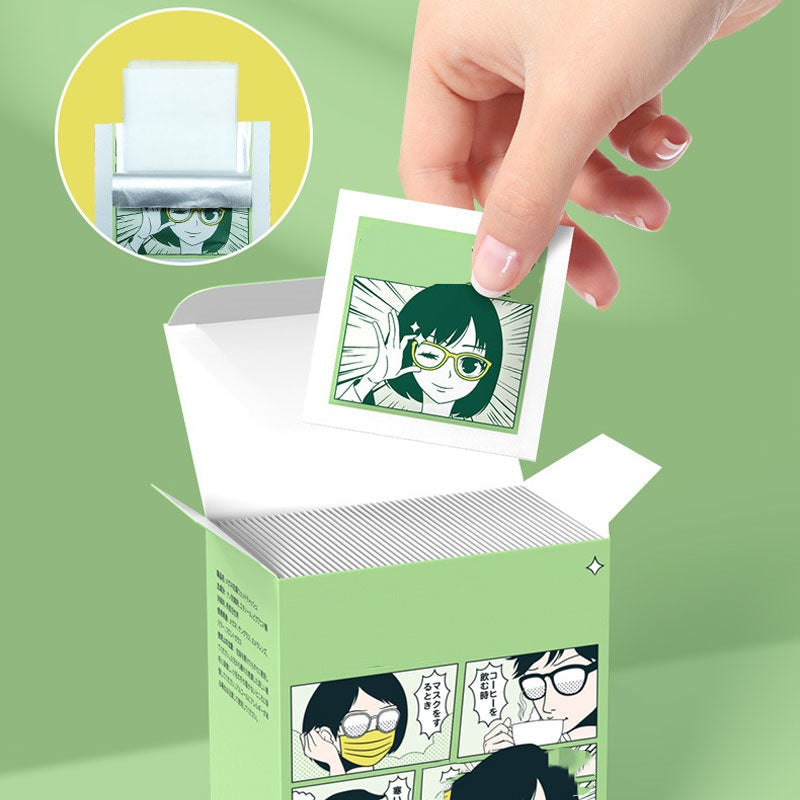 Salviette umidificate monouso per la pulizia degli occhiali antiappannamento