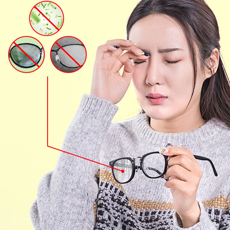 Salviette umidificate monouso per la pulizia degli occhiali antiappannamento