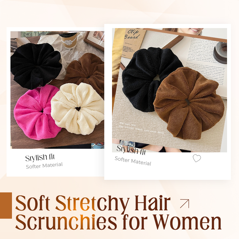 Scrunchie Morbidi ed Elastici per Capelli da Donna