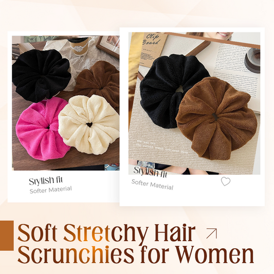 Scrunchie Morbidi ed Elastici per Capelli da Donna