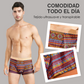 Boxer Uomo Comodi in Cotone | Stile Color Block di Tendenza