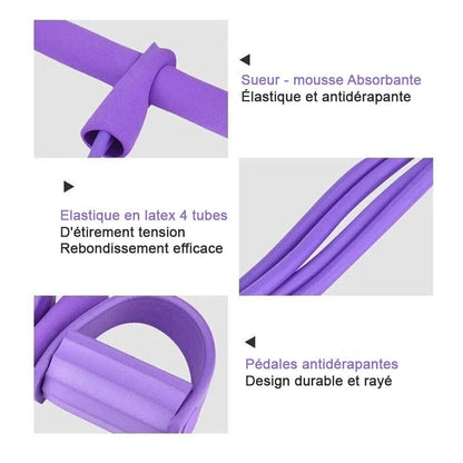 VENDITA CALDA ESTIVA - 49% OFF 32 Fasce di resistenza per il fitness - 4 tubi - pedale - carrucola - caviglia