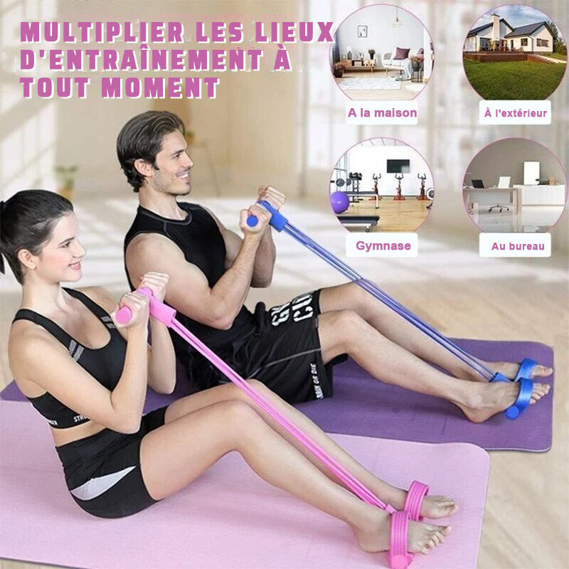VENDITA CALDA ESTIVA - 49% OFF 32 Fasce di resistenza per il fitness - 4 tubi - pedale - carrucola - caviglia