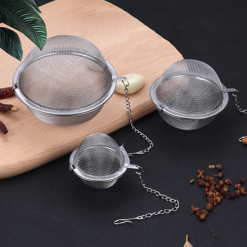 🍵✨304 rustfritt stål krydder- og tefilter (3 stk)