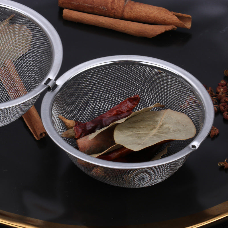 🍵✨304 rustfritt stål krydder- og tefilter (3 stk)