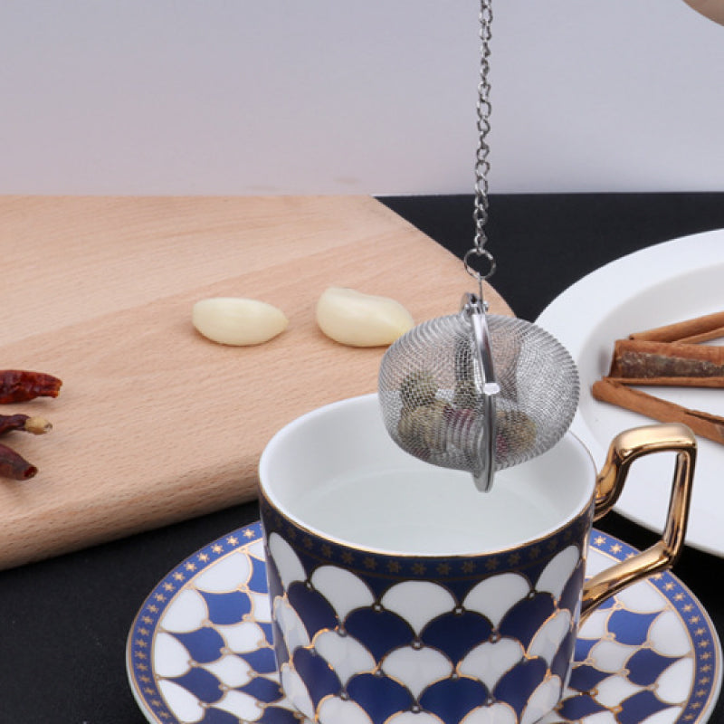 🍵✨304 rustfritt stål krydder- og tefilter (3 stk)