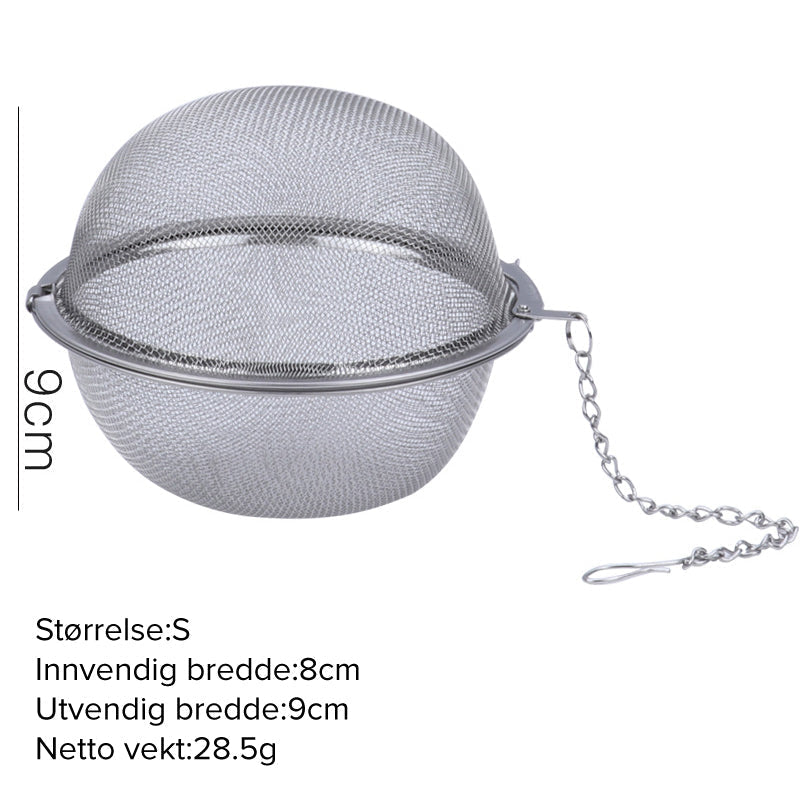 🍵✨304 rustfritt stål krydder- og tefilter (3 stk)