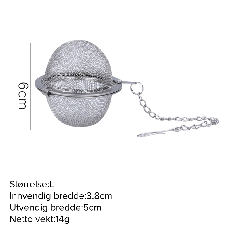 🍵✨304 rustfritt stål krydder- og tefilter (3 stk)