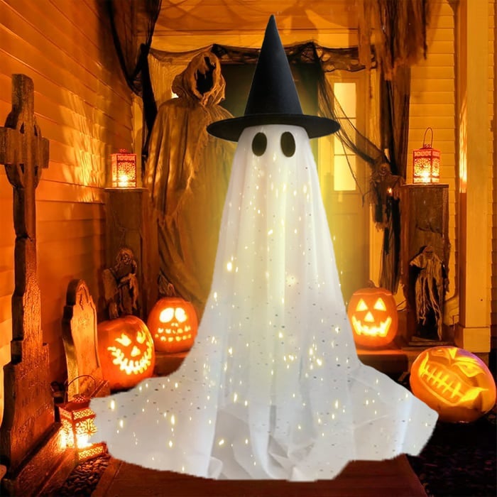 🎁Offerta Halloween SCONTO 50%🎃🌠 Fantasma Luccicante Gigante 65 Pollici 👻