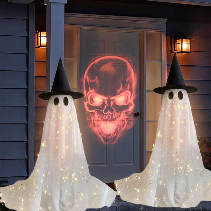 🎁Offerta Halloween SCONTO 50%🎃🌠 Fantasma Luccicante Gigante 65 Pollici 👻