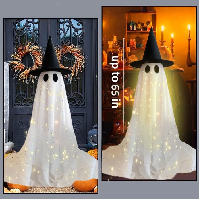 🎁Offerta Halloween SCONTO 50%🎃🌠 Fantasma Luccicante Gigante 65 Pollici 👻