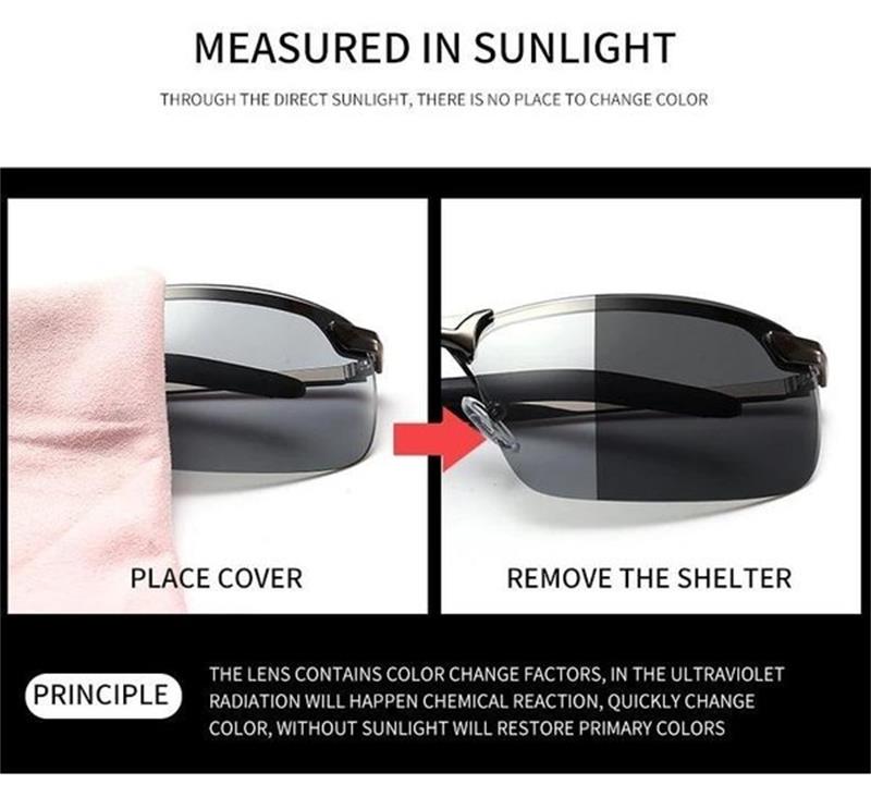 🔥Occhiali da sole fotocromatici 2026 con lenti polarizzate antiriflesso (52% di sconto🔥