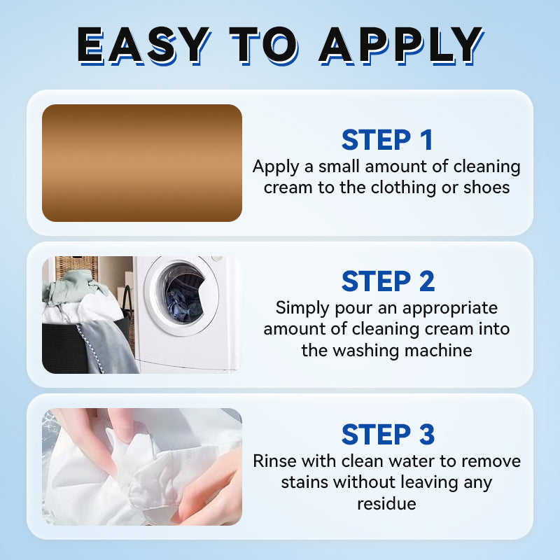 🎁 Compra 2, ricevi 1 GRATIS! 🎁 👕👟 Pasta detergente multiuso per vestiti e scarpe – Efficace e facile da usare ✨