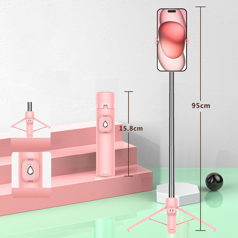 Treppiede portatile per selfie con Bluetooth a 4 gambe