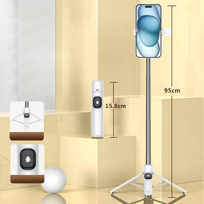 Treppiede portatile per selfie con Bluetooth a 4 gambe