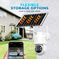 Set di telecamere di sicurezza wireless a energia solare con allarme