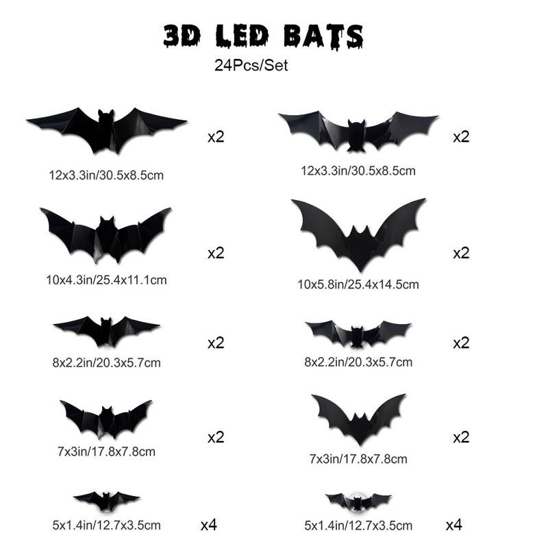 🎉 2026 Sale — Over 26,000 Sold! 💞 Halloween 3D Bat LED Wall Light Decor