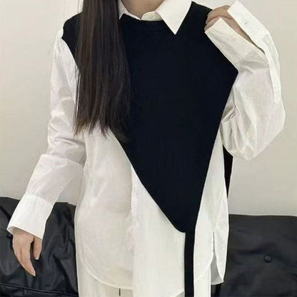 Scialle lavorato a maglia a triangolo elegante da donna