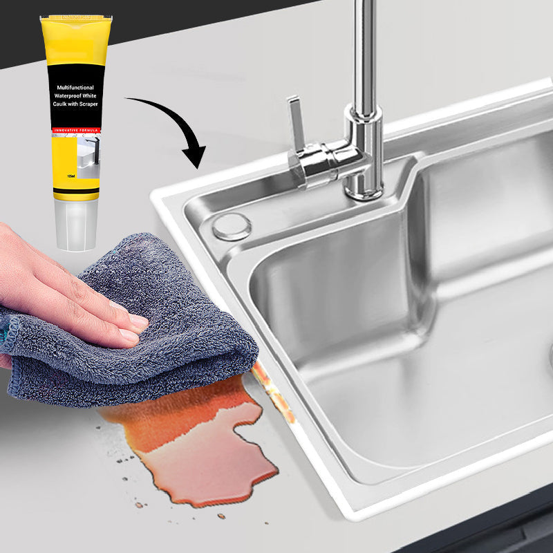 🏠 ACQUISTA 2, OTTIENI 1 GRATIS! Sigillante Bianco – Impermeabile, Antimuffa & con Raschietto Incluso 💧✨