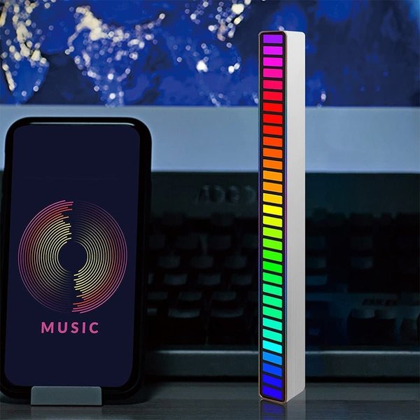 Barra luminosa RGB wireless attivata dal suono